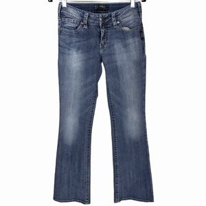 SILVER Suki Low Rise Bootcut Jeans Sz 27